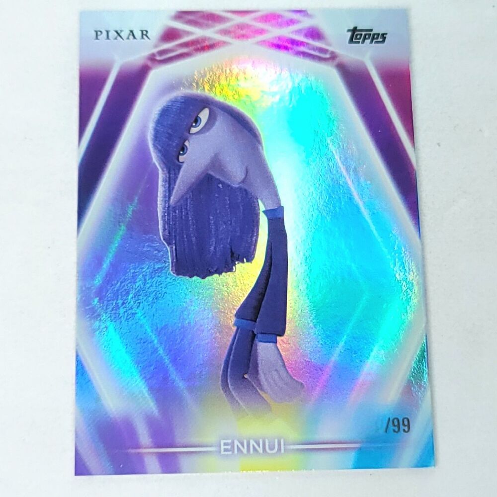Ennui Inside Out Topps 2026 Disney Neon Holo Parallel Refractor Limited ???/99